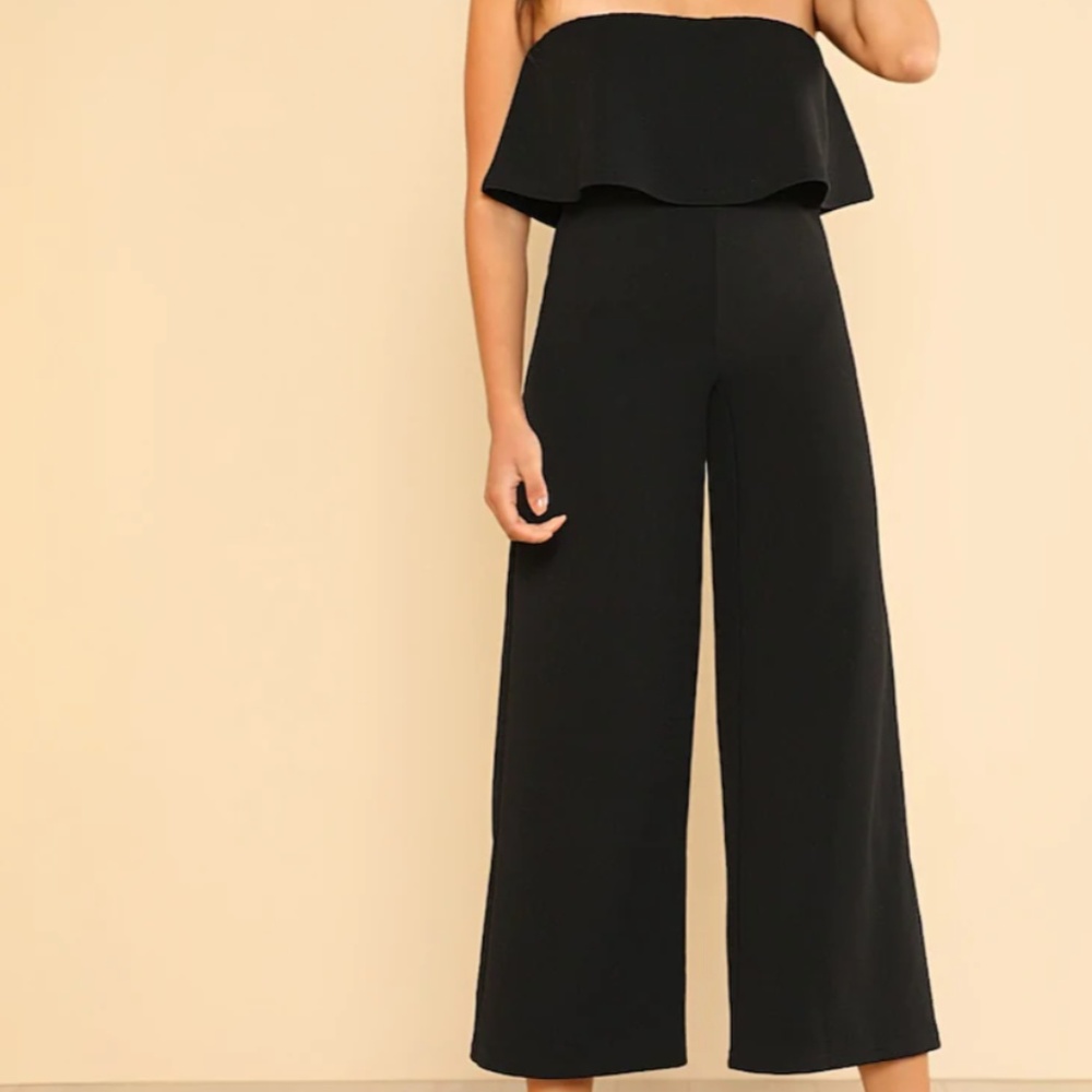 black jumpsuit